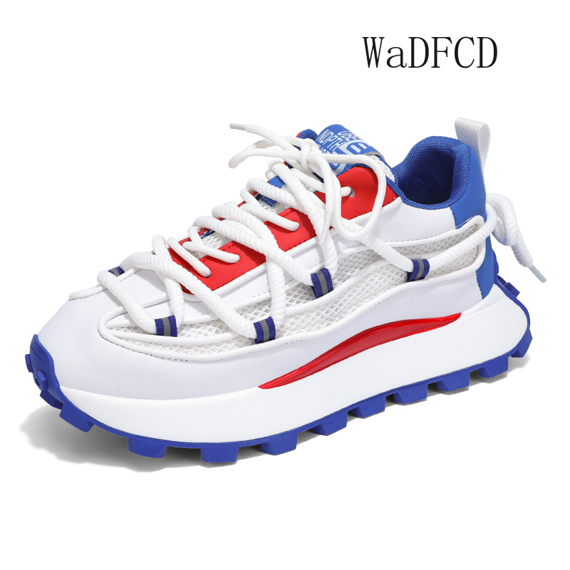 Crossfit Hard - Chunky sepatu kets kulit serat mikro