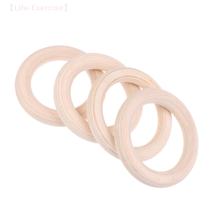 Gymnastic Ring Wood - 2 Buah/Pasang Cincin Kayu Cincin Senam