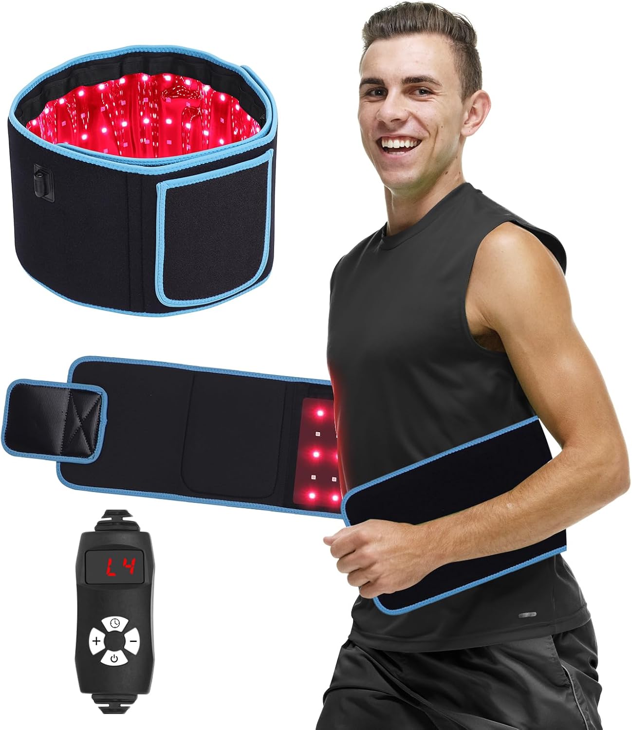 Crossfit Gym - Sabuk Pijat Fototerapi LED Kompres Panas