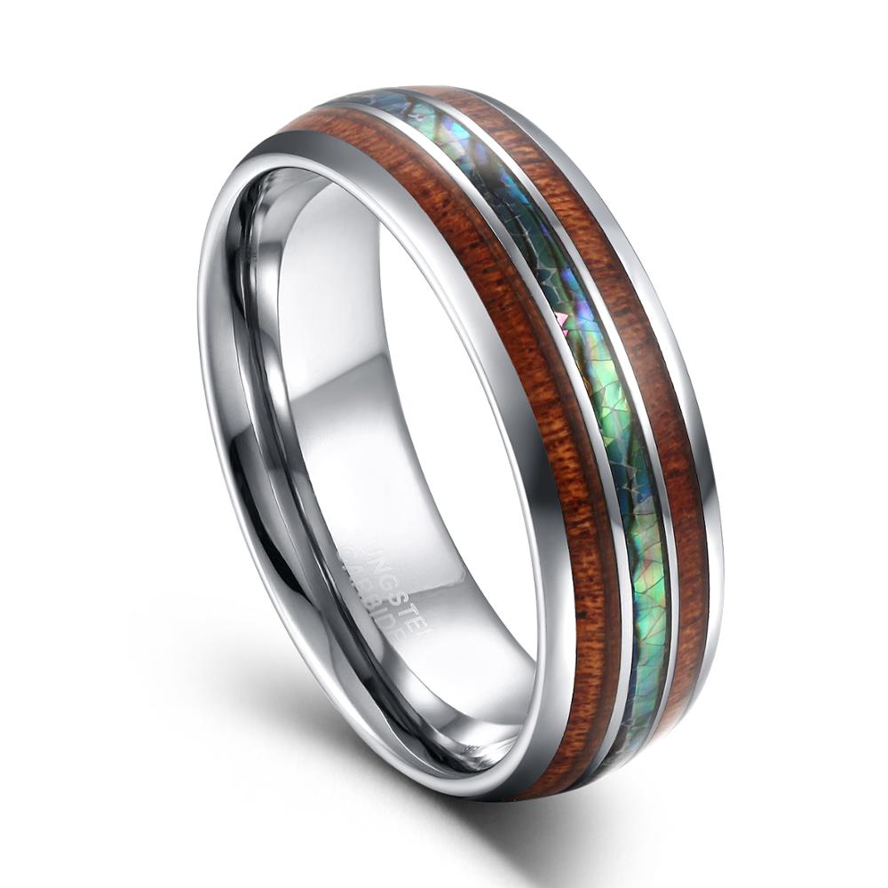 Gymnastic Ring Wood - Tigrade 8 Mm Tungsten Karbida Cincin