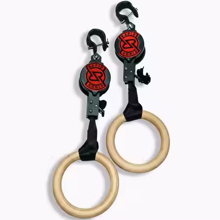 Gymnastic Ring Wood - Ring Senam Birch Fitness, Beban Berat,