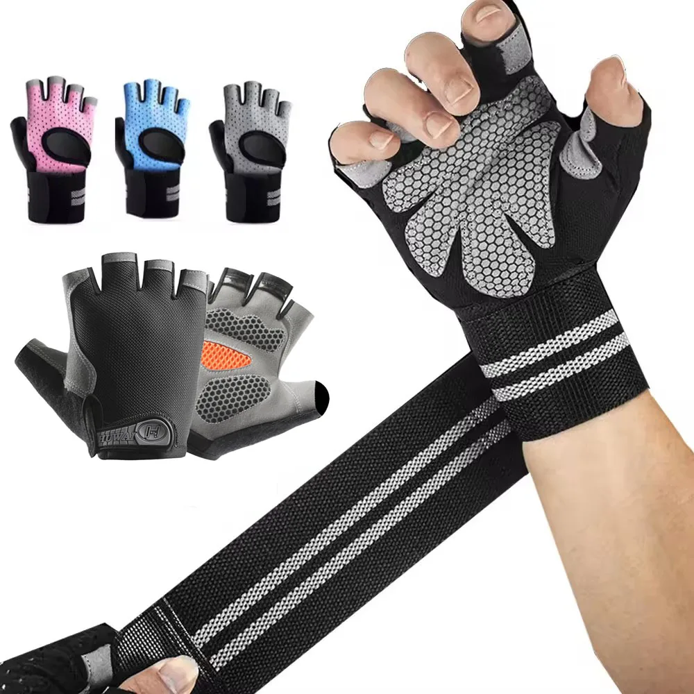 Crossfit Workout Gear - 1 Pasang Sarung Tangan Kebugaran Gym