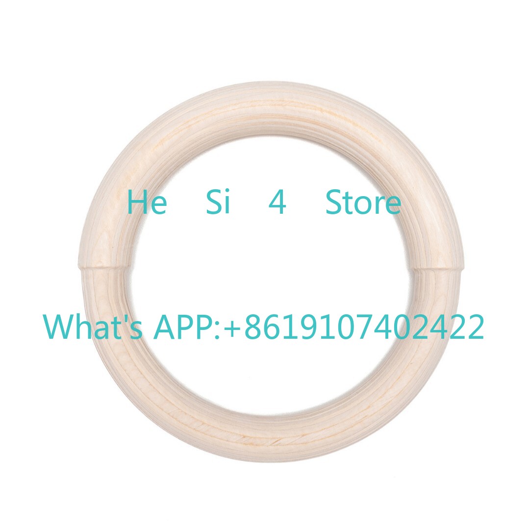 Gymnastic Ring Wood - Ring Kayu Birch Ukuran Ganda untuk