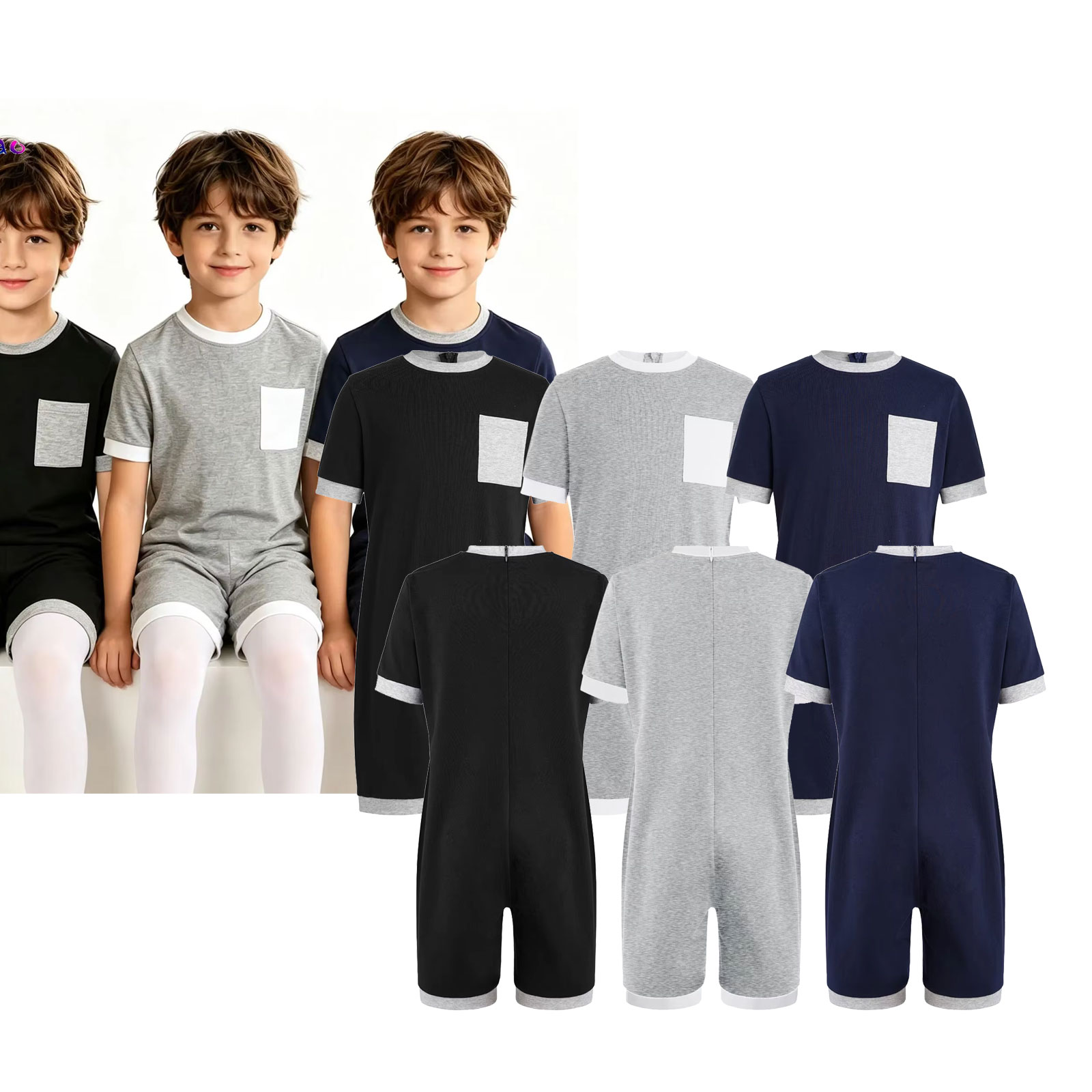 Knee Sleeve Pair - 3Pcs Pakaian Adaptif Kebutuhan Khusus Anak