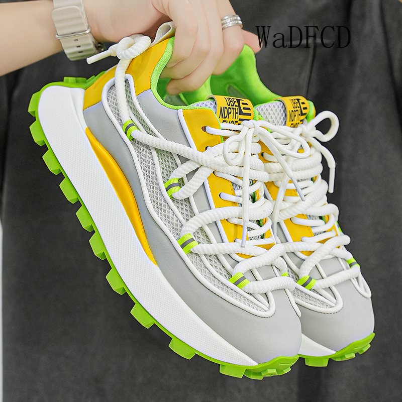 Chunky sepatu kets kulit serat - Crossfit Hard ulasan dan harga