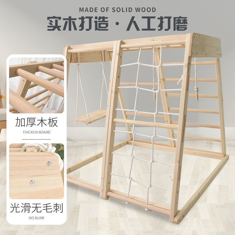 Taman Bermain Dalam Ruangan Mo - Gymnastic Ring Wood ulasan dan harga