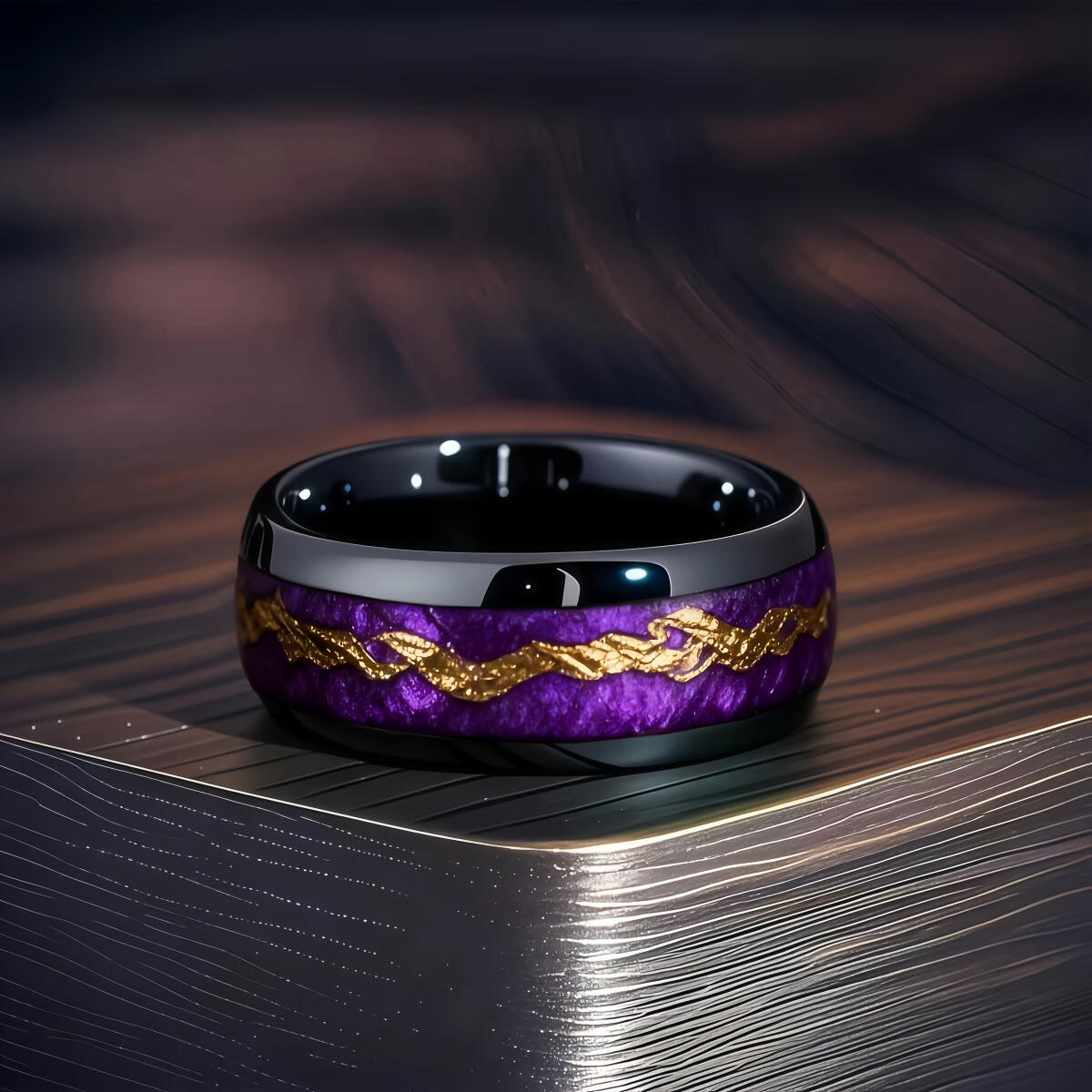 Cincin Pria Fashion Hitam dari - Gymnastic Ring Wood ulasan dan harga