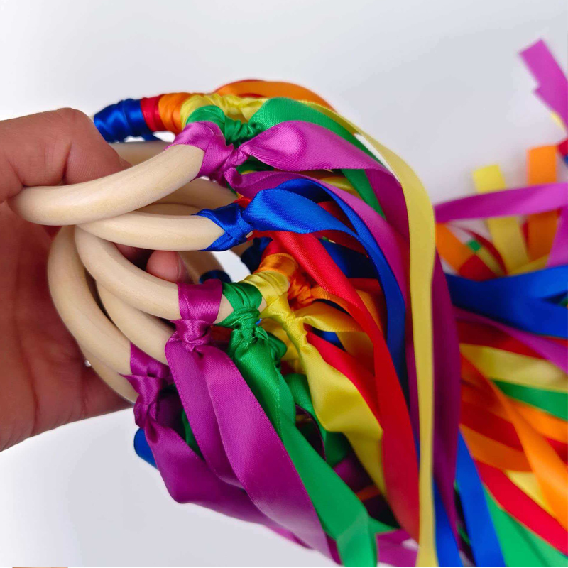 Tongkat Layang-Layang Pelangi  - Gymnastic Ring Wood ulasan dan harga