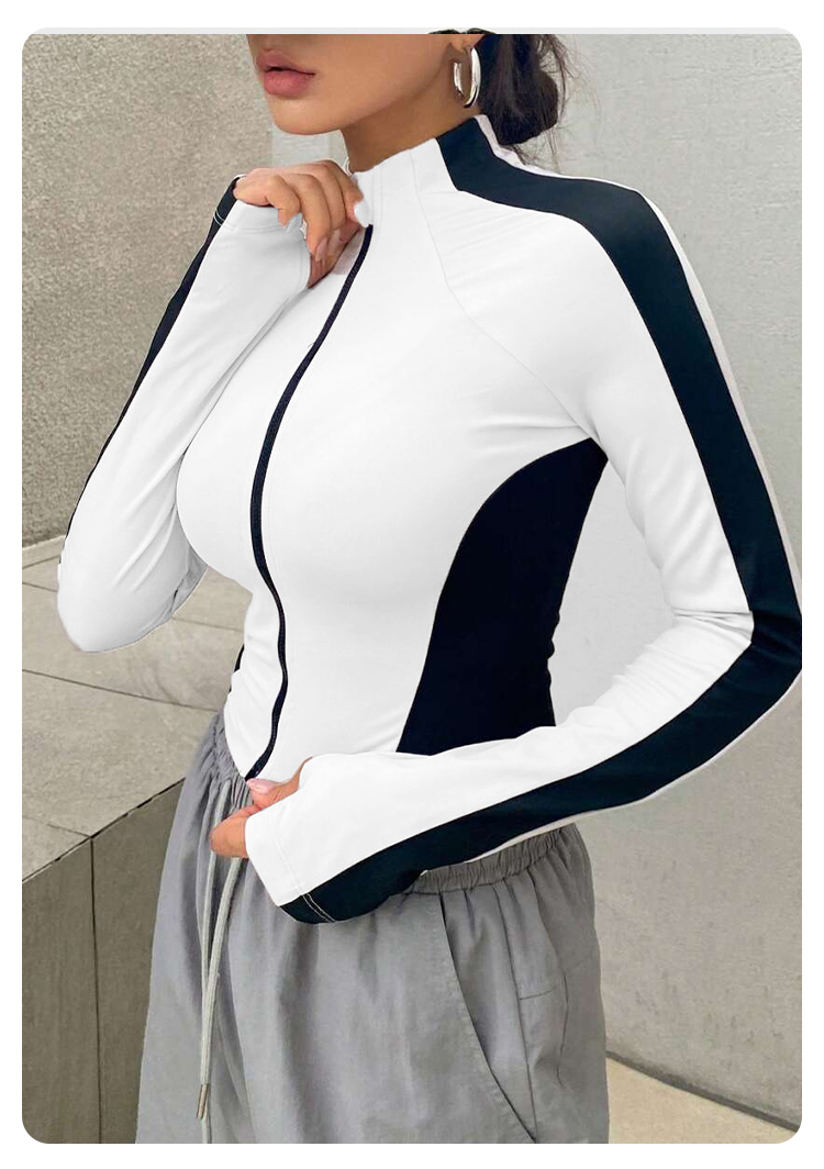 Pakaian Yoga Jaket Kerah Berdi - Crossfit Yoga ulasan dan harga