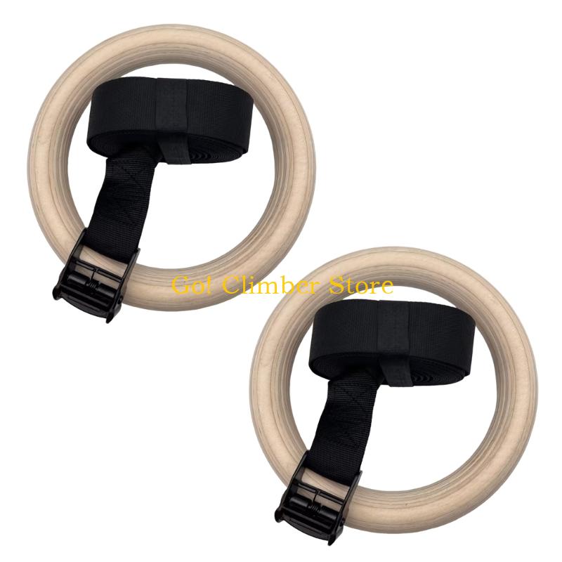 Q84C Cincin Senam Kayu yang Da - Gymnastic Ring Wood ulasan dan harga