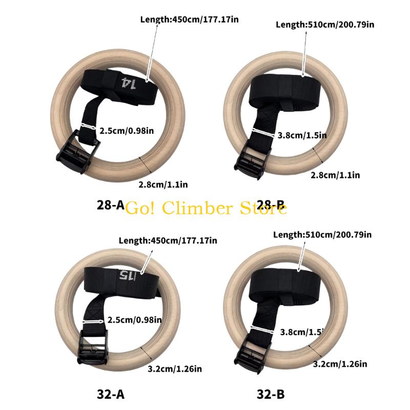 Q84C Cincin Senam Kayu yang Da - Gymnastic Ring Wood ulasan dan harga