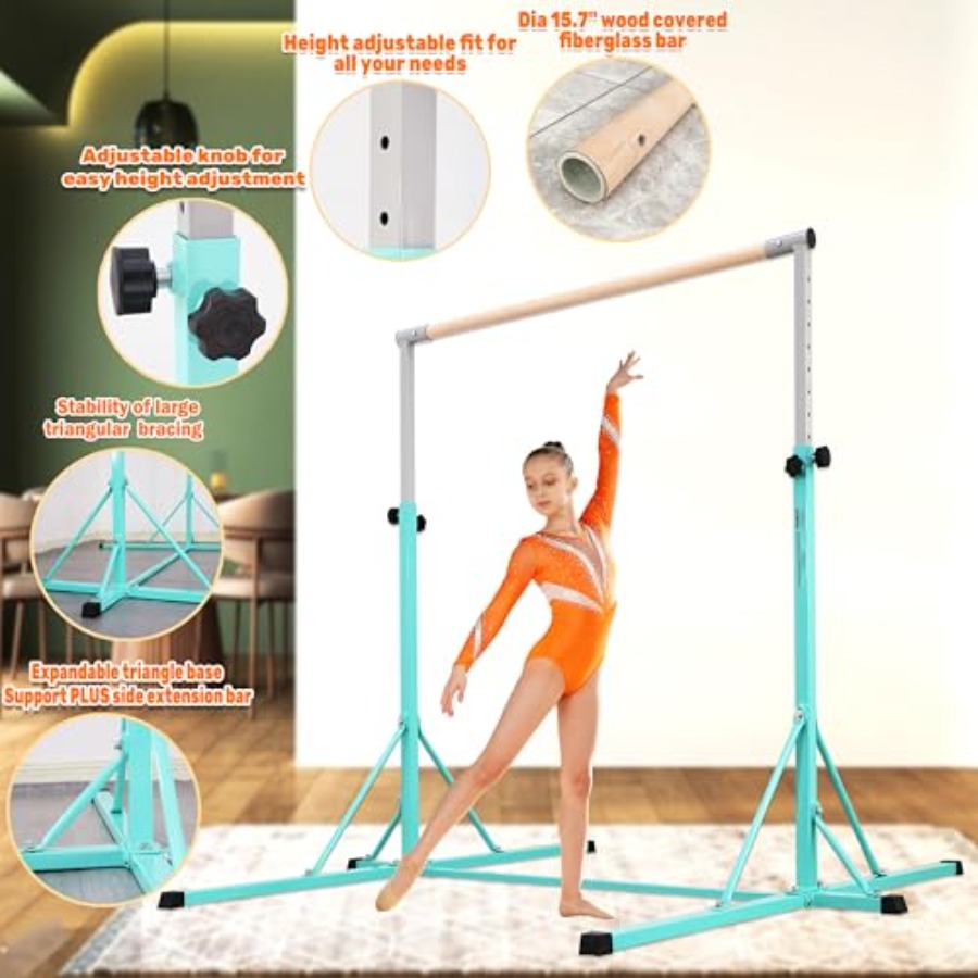 Bar Gimnastik untuk latihan gy - Gymnastic Ring Wood ulasan dan harga
