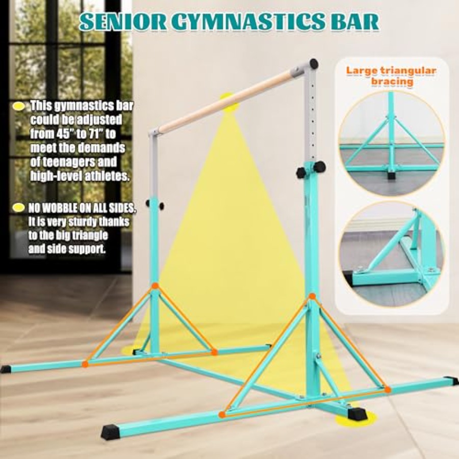 Bar Gimnastik untuk latihan gy - Gymnastic Ring Wood ulasan dan harga