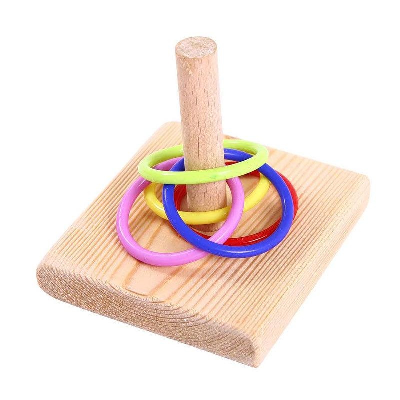Mainan cincin pelatihan burung - Gymnastic Ring Wood ulasan dan harga