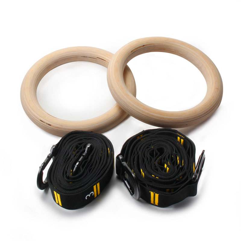 Cincin Senam Pull-up 28mm 32mm - Gymnastic Ring Wood ulasan dan harga