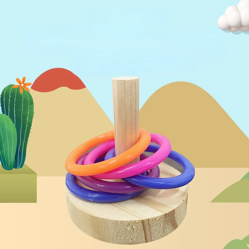 Mainan cincin burung bayan int - Gymnastic Ring Wood ulasan dan harga