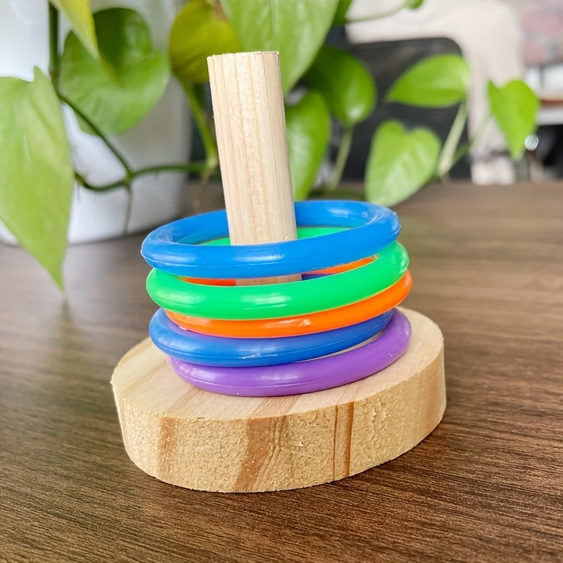 Mainan cincin burung bayan int - Gymnastic Ring Wood ulasan dan harga
