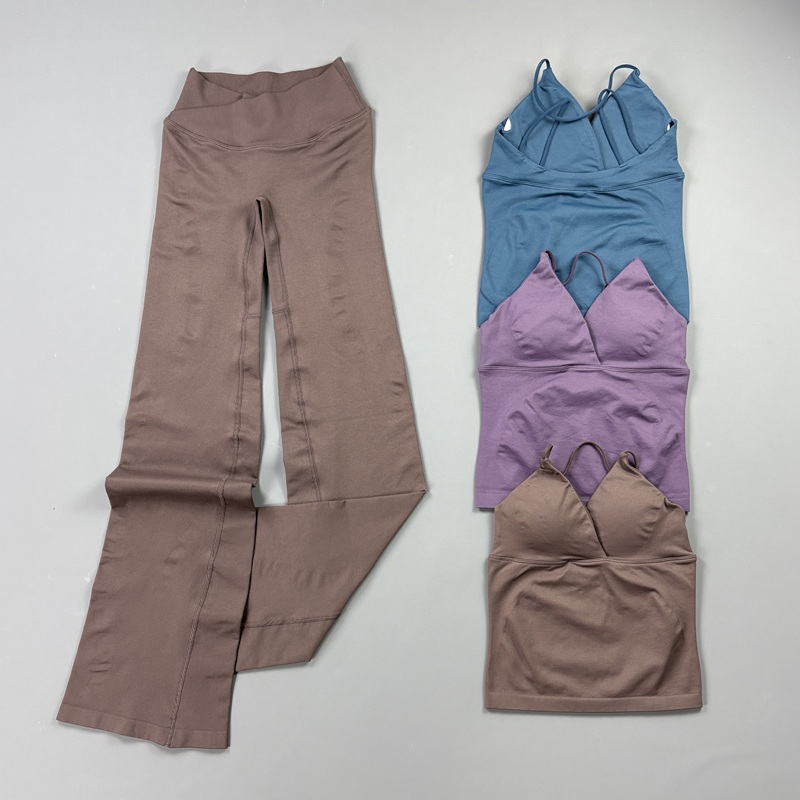 2Pcs Set Yoga Wanita Tanpa Jah - Crossfit Gym ulasan dan harga