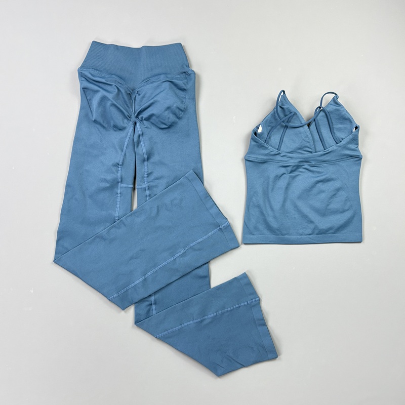 2Pcs Set Yoga Wanita Tanpa Jah - Crossfit Gym ulasan dan harga
