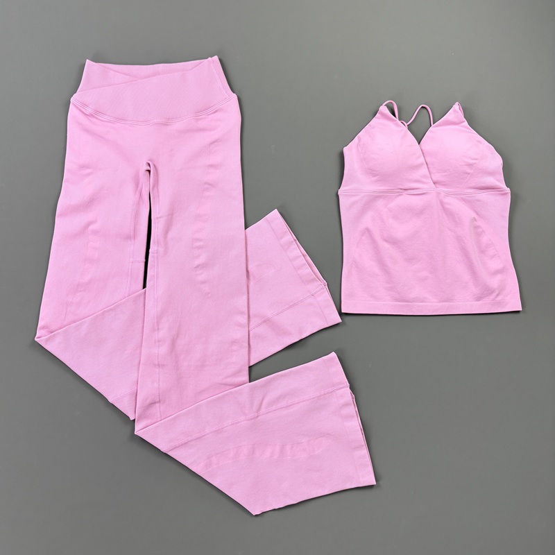 2Pcs Set Yoga Wanita Tanpa Jah - Crossfit Gym ulasan dan harga