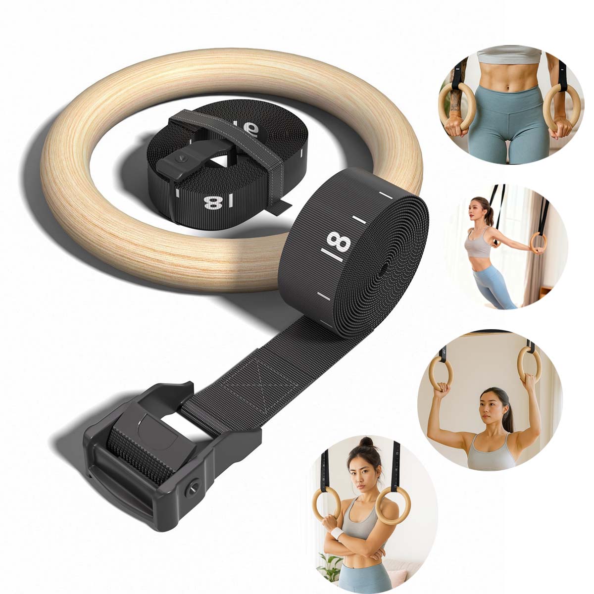 Ring Senam Kayu yang Dapat Dis - Gymnastic Ring Wood ulasan dan harga
